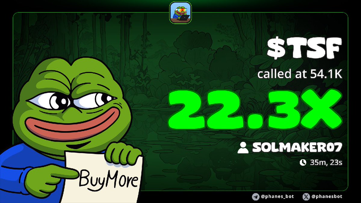 Solmaker0's tweet photo. 22X up on $TSF https://t.co/3HyNQF75tr