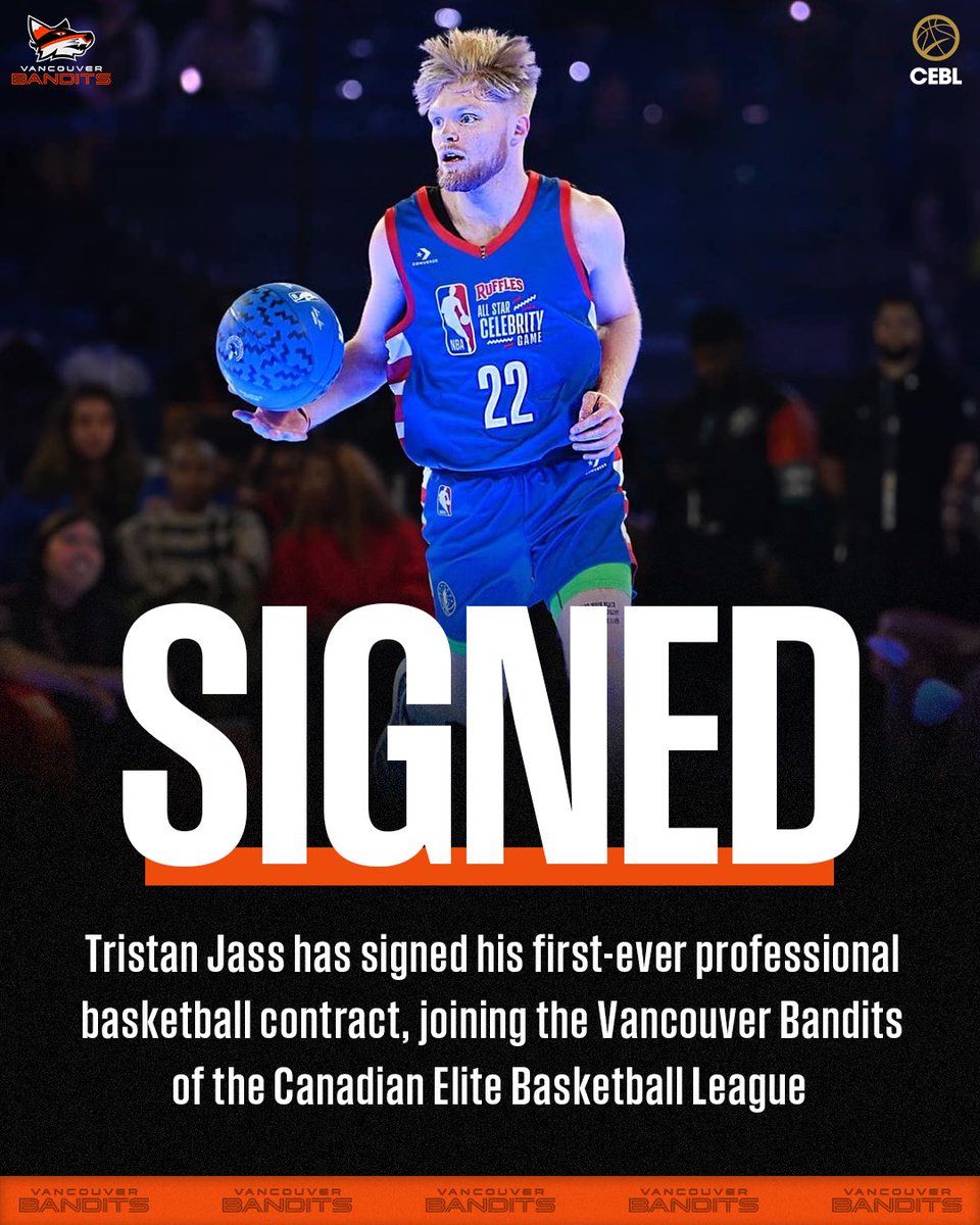It’s finally time… From YouTube videos and trick shots to PRO BASKETBALL! Beyond blessed and grateful for this opportunity. Let’s get to work! See you soon, Canada! 🇨🇦🤝 <a href="/vancitybandits/">Vancouver Bandits</a> <a href="/CEBLeague/">CEBL</a>