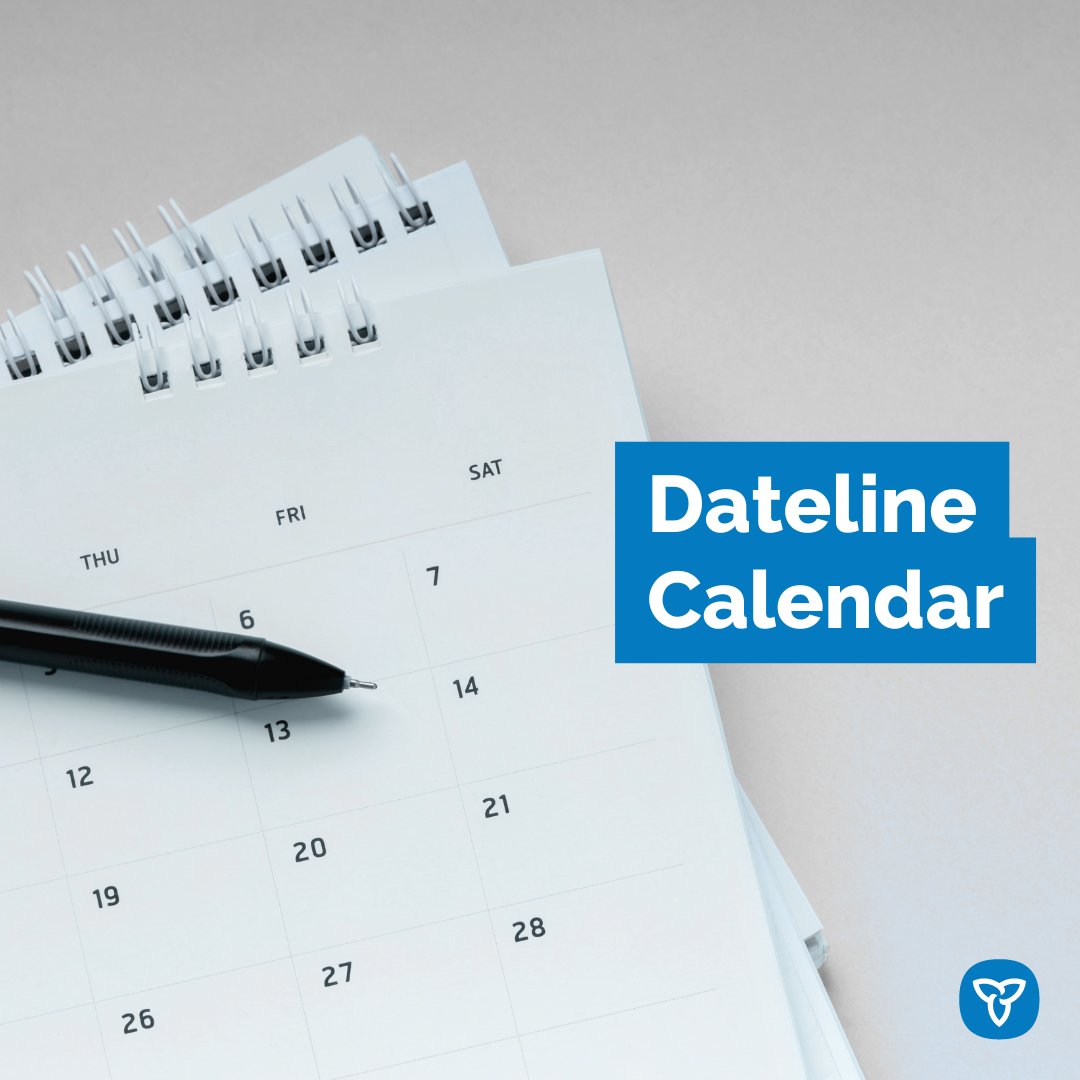 AgricultureON's tweet photo. If you’re an #agricultural, #foodandbeverage or regional #EcDevON client, check out the Dateline Calendar for informative events with OMAFA & Ontario agri-food organizations:
https://t.co/5dKzvl8Fpy
#OntAg https://t.co/coWn85biFl