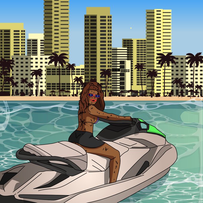 RealLandWolfina's tweet photo. Catch her if you can 🏙️💦
From the blockchain to the bay — Wolfina stays cruisin’ while the chart keeps movin’ 📈🐺
#WOLFI #Landwolfina #JetSetWolf #SolanaSummer #CryptoFlex https://t.co/LXScnUBKAj