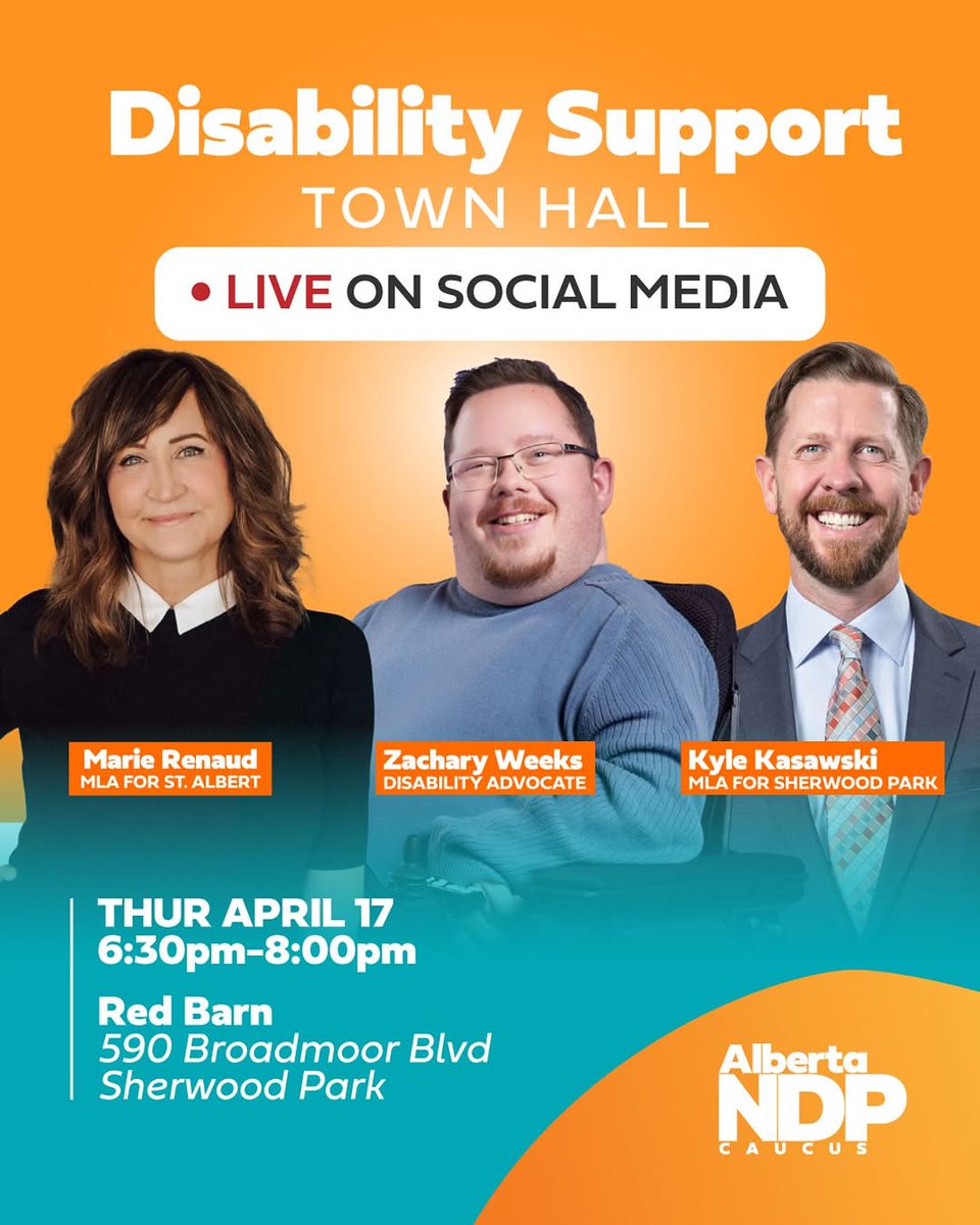 We’re gathering to listen, learn, &amp; advocate for meaningful progress. If you or someone you care about is impacted by disability policy, this space is for you💚

Your voice matters. Your experience matters. Let’s build solutions, TOGETHER!
albertasfuture.ca/events/disabil…
#ShPk #YEG #YYC