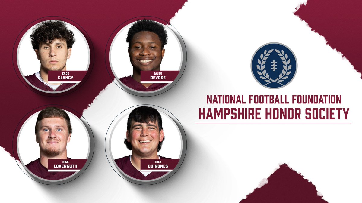 Kutztown University Athletics (@kugoldenbears) on Twitter photo FB | Congrats to Cade Clancy, Jalen DeVose, Nick Lovenguth and Trey Quinones of <a href="/KUBearsFootball/">Kutztown Football π»</a> on their selections as 2025 <a href="/NFFNetwork/">National Football Foundation</a> Hampshire Honor Society members!
π° STORY | tinyurl.com/27febarb FB | Congrats to Cade Clancy, Jalen DeVose, Nick Lovenguth and Trey Quinones of <a href="/KUBearsFootball/">Kutztown Football π»</a> on their selections as 2025 <a href="/NFFNetwork/">National Football Foundation</a> Hampshire Honor Society members!
π° STORY | tinyurl.com/27febarb