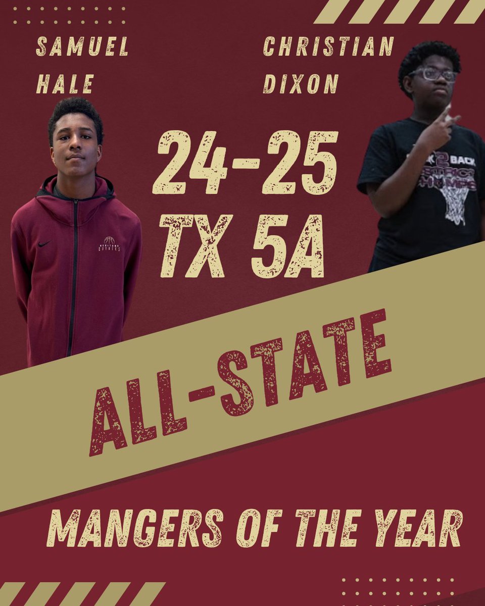 For the first time ever, we have had a manager selected by TABC as an All-State manager! But not just one! Both Samuel Hale and Christian Dixon have been selected for the 24/25 season!! Great job boys!! #prideofthepack