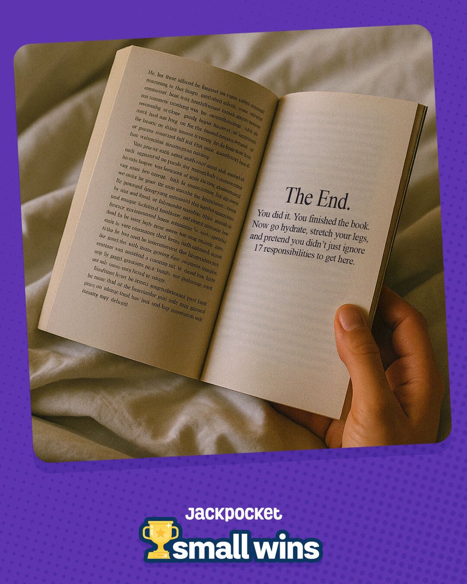 A small win is still a win, sometimes starting a new chapter 📖💫