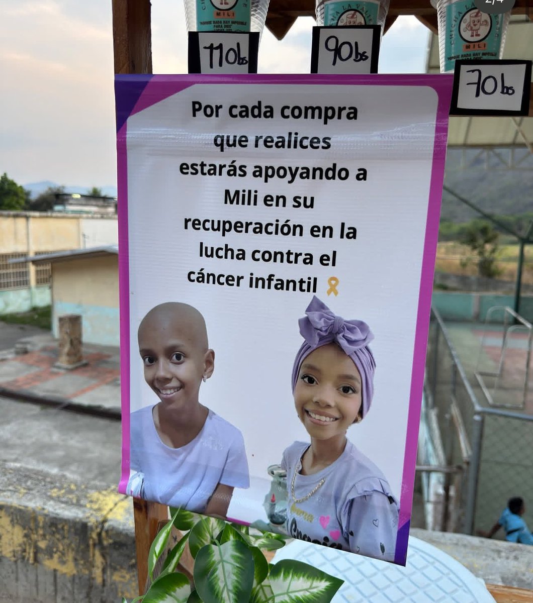 JhanderDelgado's tweet photo. Amigos necesito un gran favor y es que hagamos viral en este caso y se genere una cadena de ayudas para Mili, una niña con cáncer que se encuentra en La Victoria Edo Aragua y tiene su emprendimiento para costear sus tratamientos. 

¿Quieres ser parte de una sorpresa a Mili? ❤️🙏🏽 https://t.co/DXjnx9m2t7