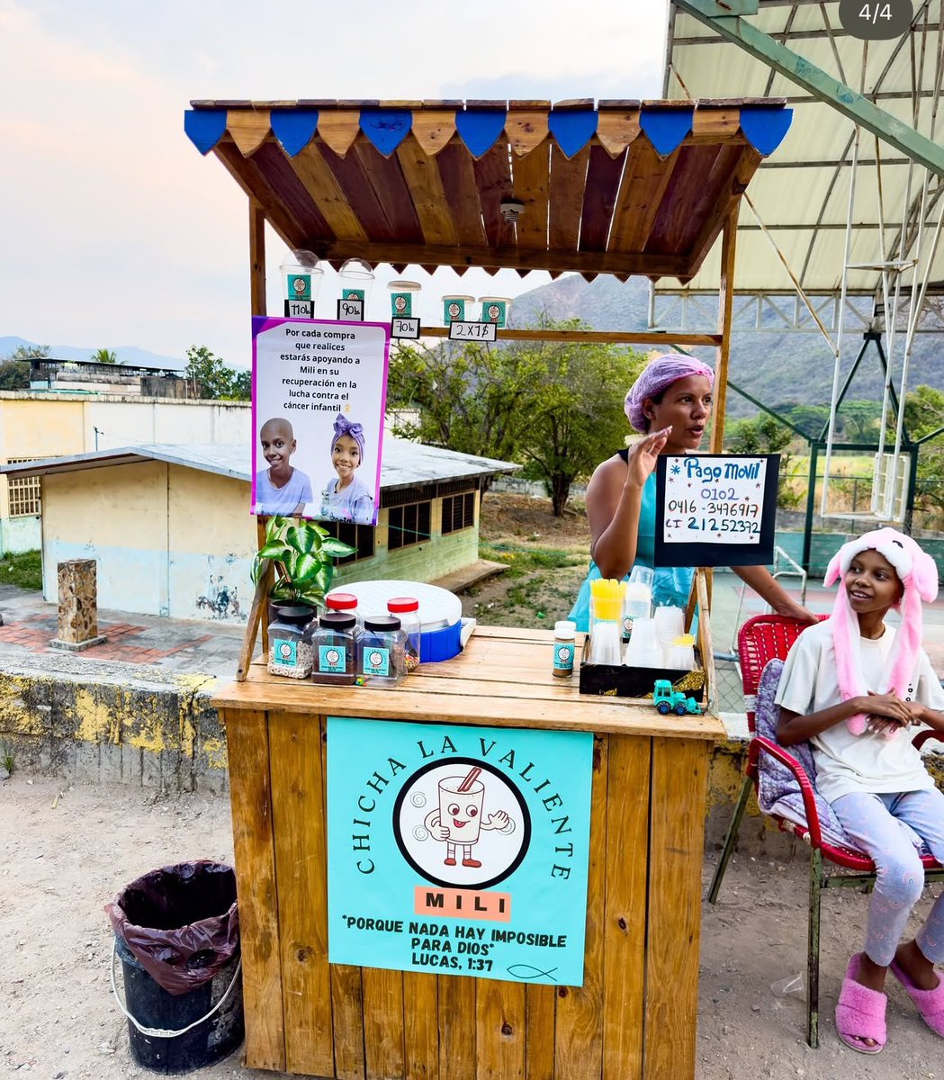 Amigos necesito un gran favor y es que hagamos viral en este caso y se genere una cadena de ayudas para Mili, una niña con cáncer que se encuentra en La Victoria Edo Aragua y tiene su emprendimiento para costear sus tratamientos. 

¿Quieres ser parte de una sorpresa a Mili? ❤️🙏🏽