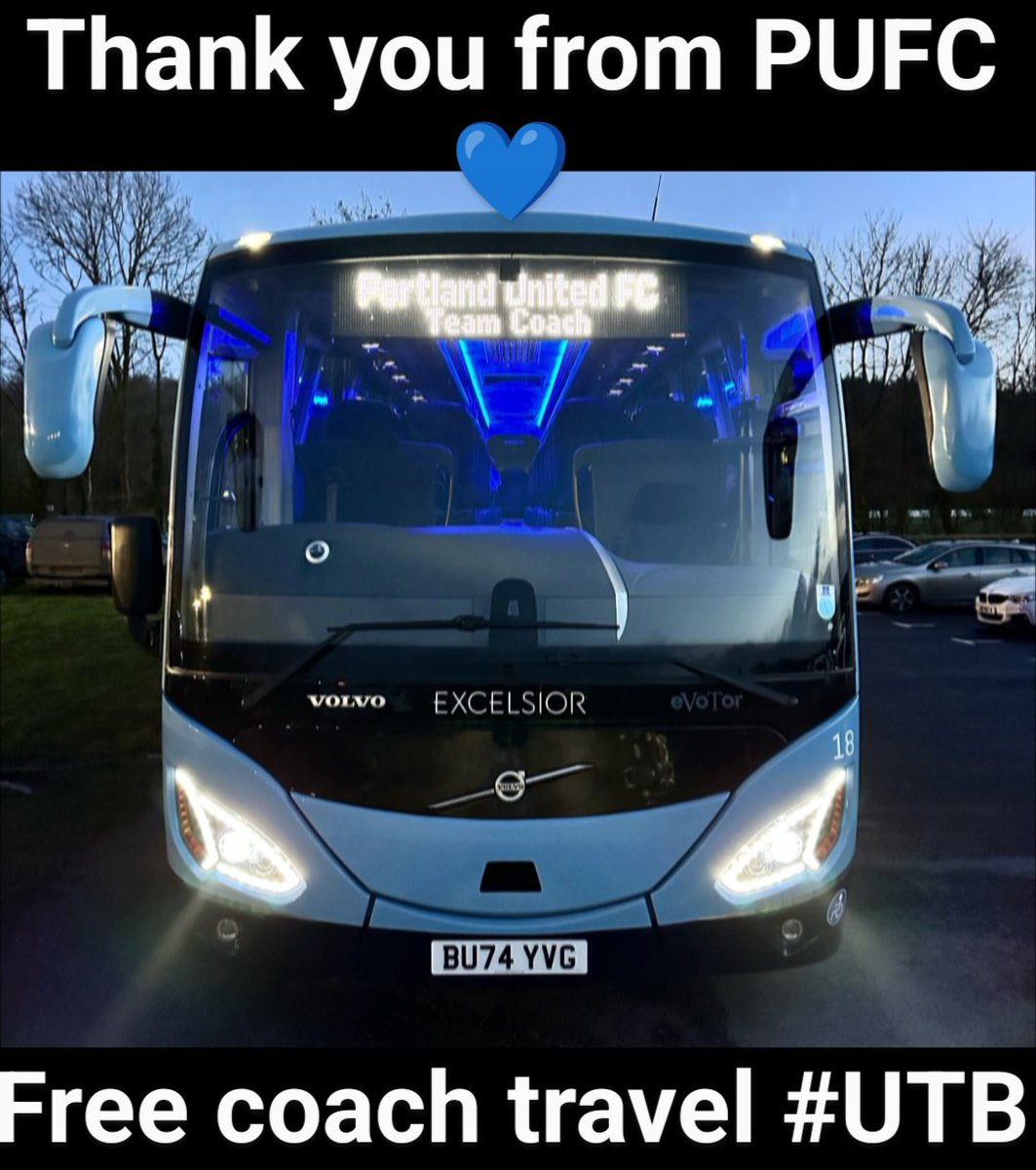 Portland United FC (@portlandunited) on Twitter photo Thank you to all our supporters from <a href="/PortlandUnited/">Portland United FC</a> #UTB 💙
To show our thanks, the club has arranged #free coach travel to <a href="/ChristchurchFC_/">Christchurch FC</a> for the last first game of the 2024 - 25 season, Saturday 19th April - departing the Camp & Satherley at 11:45am.
Book your seat, come Thank you to all our supporters from <a href="/PortlandUnited/">Portland United FC</a> #UTB 💙
To show our thanks, the club has arranged #free coach travel to <a href="/ChristchurchFC_/">Christchurch FC</a> for the last first game of the 2024 - 25 season, Saturday 19th April - departing the Camp & Satherley at 11:45am.
Book your seat, come