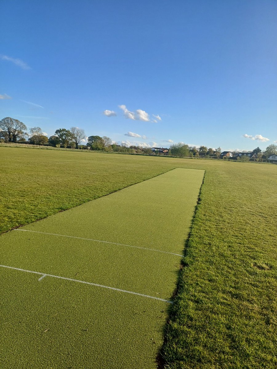 DodlestonCC's tweet photo. New nets are up as well as the new strip. Set for the season, only a few weeks to go 🏏  #Chester https://t.co/zRxP5tRDfI