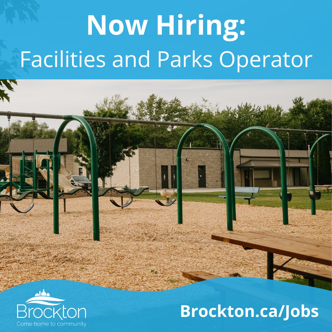 The Municipality of Brockton invites qualified applicants for the part-time position of Facilities and Parks Operator. Visit Brockton.ca/Jobs to learn more about the position and how to apply. Applications close on Monday, April 28, 2025 at 9:00 a.m.