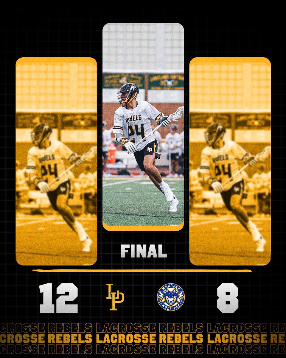Big win for the Rebels against a tough Mahopac squad!

Lakeland Panas 12
Mahopac 8

CC Savastano 4g 2a
Oban Rader 1g 2a
Mikey DiCioccio 2g 1a
Vinny Savastano 1g 2a
Jesse Dipaola 2g
Paul Fitzgerald 1g
Declan Duggan 1g
Dom Lemma 1a

Mikey DiCioccio 13/23 F/O

Dan Horowitz 12 saves