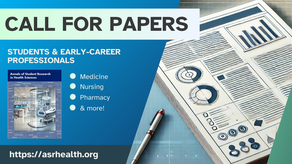 🚨 Call for Papers!

The Annals of Student Research in Health Sciences is accepting submissions. Share your findings and join the conversation in health sciences!

🔗 Details: loom.ly/dRZMGp4

#StudentResearch #HealthSciences #AcademicPublishing #ASRH