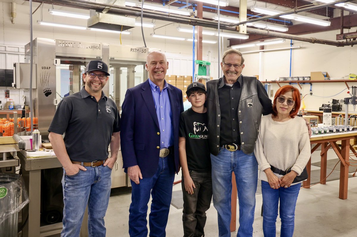 Stopped by the UDAP manufacturing facility in Butte to see the incredible work they are doing to produce bear spray, which helps save lives.