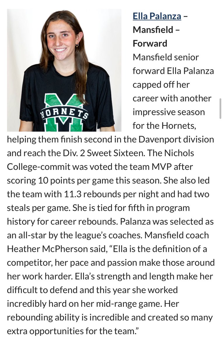 MHSgirlsHoop (@hoopsmh) on Twitter photo Congrats to Ella Palanza on being selected to the Hockomock Sports Second team! <a href="/HockomockSports/">HockomockSports</a> Congrats to Ella Palanza on being selected to the Hockomock Sports Second team! <a href="/HockomockSports/">HockomockSports</a>