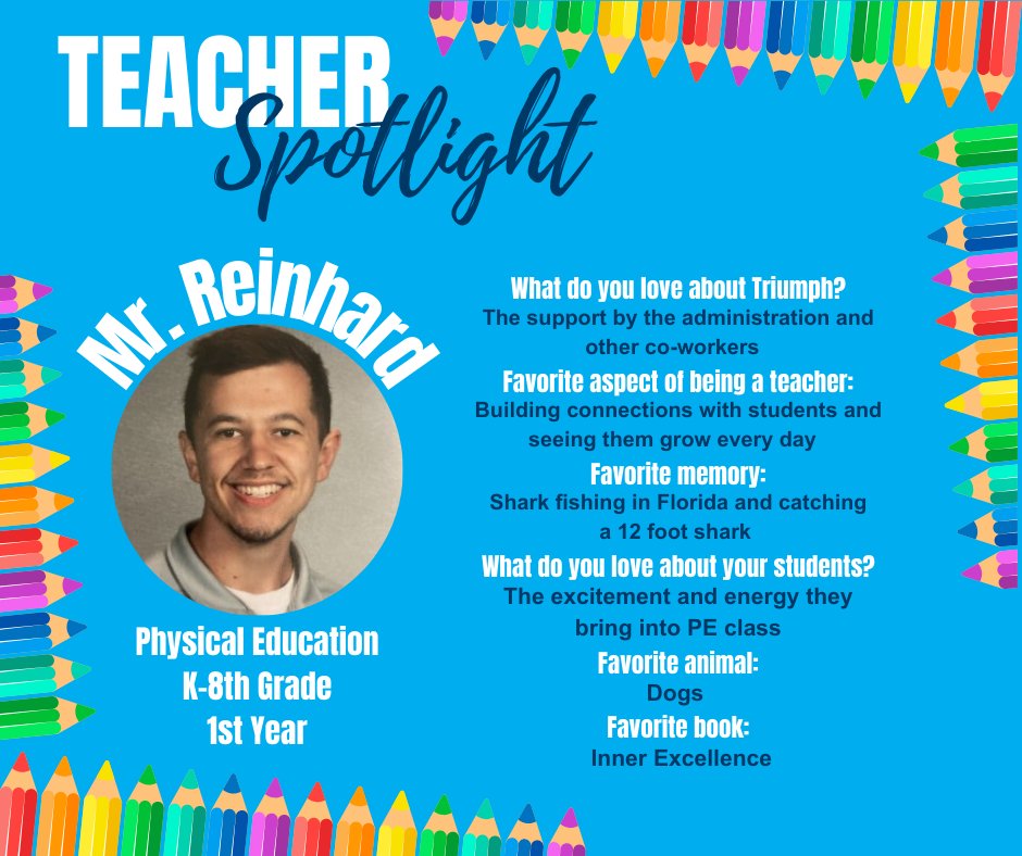 TriumphAcademy1's tweet photo. 🏀 🏈Meet Mr. Reinhard!! 🏈 🏀 https://t.co/UzcIvq9Kt8