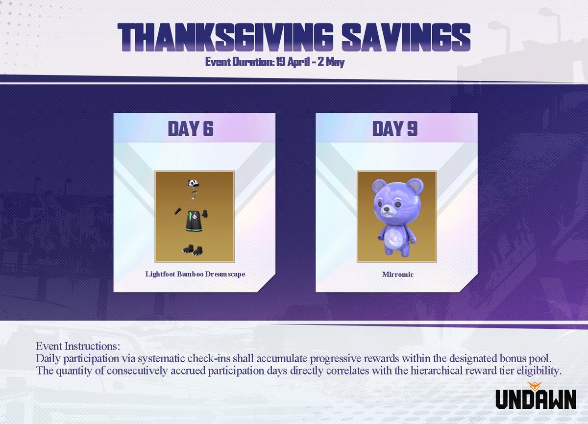 Participate in the daily sign-in activities to accumulate reward pools. The more times you sign in, the more rewards you can get in the end.