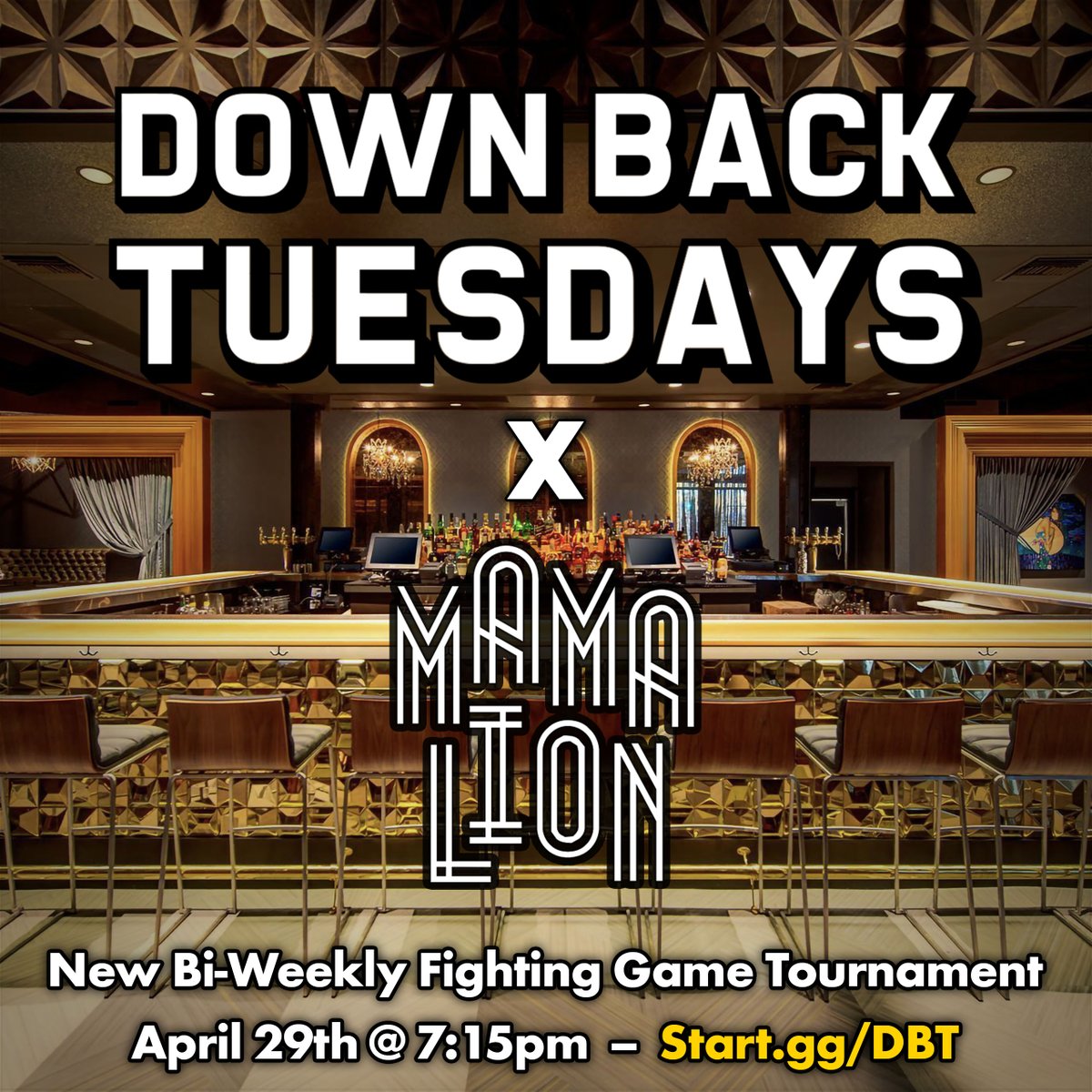 DOWN BACK TUESDAYS returns on April 29th with a NEW VENUE

MAMA LION is an iconic staple of the Koreatown nightlife scene

Come join us for delicious food, drinks, and fighting games at one of LA's premiere lounges

21+ ONLY // Details in the replies 👇