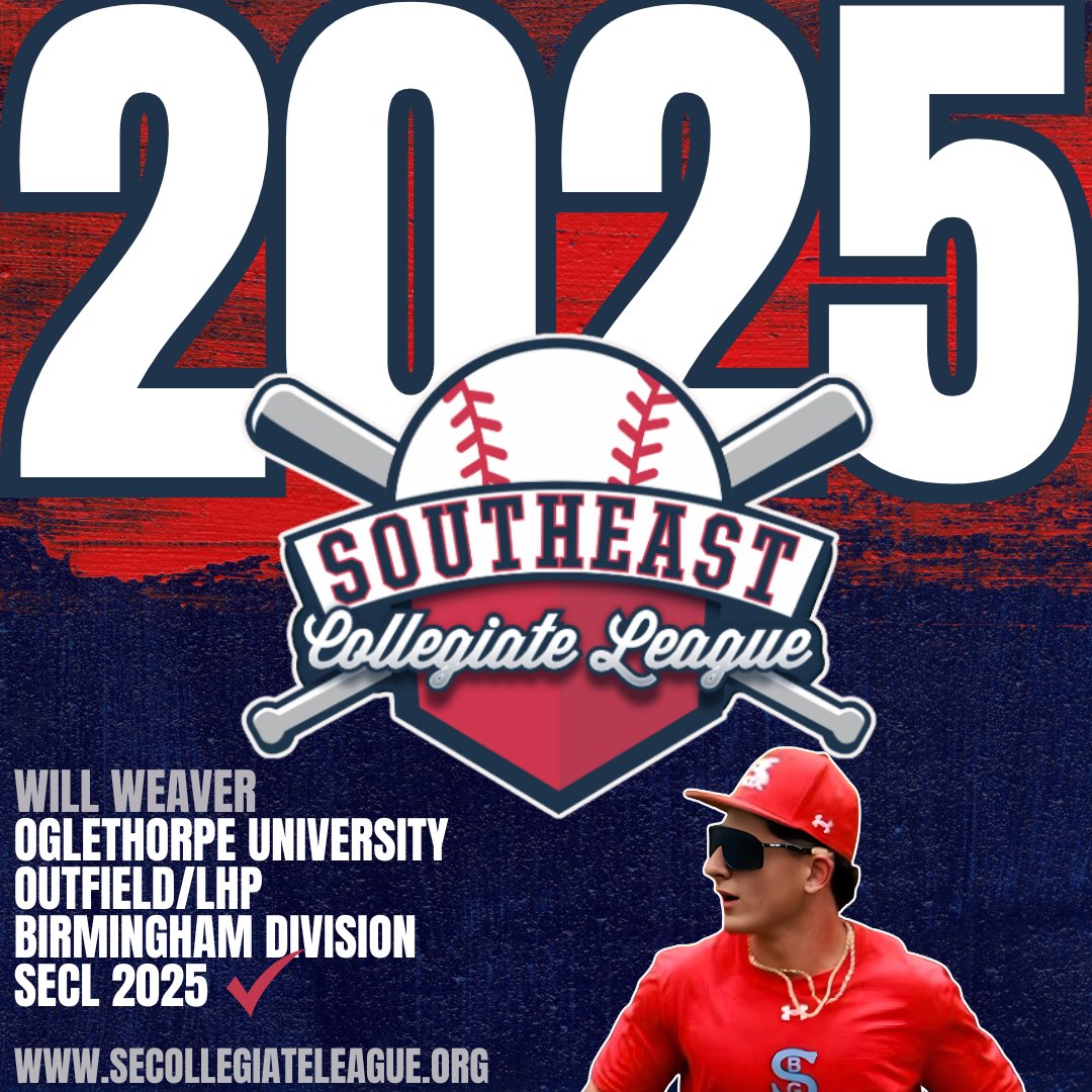 SECollegiate League (@secollegiatelge) on Twitter photo 🔒 INVITE ACCEPTED 🔒
⚾️ Will Weaver ( <a href="/WillWeaver2025/">Will Weaver</a> )
🏫 Oglethorpe University
📍 Birmingham Division
Are you in?
➡️Request your spot:
secollegiateleague.org 🔒 INVITE ACCEPTED 🔒
⚾️ Will Weaver ( <a href="/WillWeaver2025/">Will Weaver</a> )
🏫 Oglethorpe University
📍 Birmingham Division
Are you in?
➡️Request your spot:
secollegiateleague.org