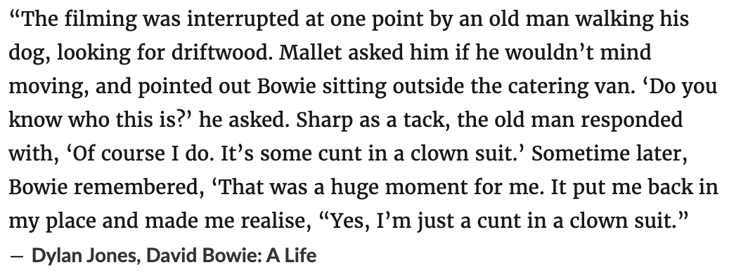 gilesforyou's tweet image. In this vein, a Bowie reminiscence.
#StrongLanguage