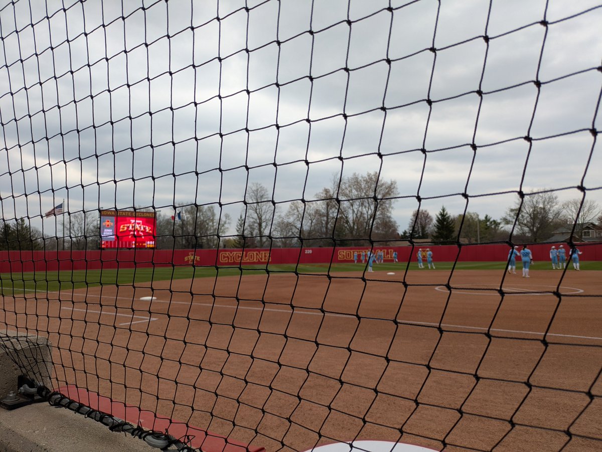 It's a warm but cloudy afternoon in Ames as <a href="/CycloneSB/">Iowa State Softball</a> takes on Kansas at 4. Go Cyclones!