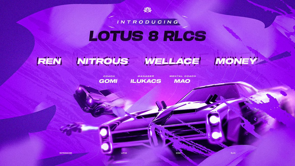 Welcome back to the pitch.  
@Ren_RL0 | <a href="/RLNitrous/">ZANDER</a> | @Wellace_ | <a href="/moneyrl_/">Johnny Cambunga</a> 
Locked in for RLCS NA Split 2 – Qualifier 4  

Backed by: Coach: <a href="/rocket_gomi/">gomi_rl</a> 
Mental Coach: <a href="/Lotus8Mao/">Lotus8Mao</a> 
Manager: <a href="/iLukacs/">iLukacs</a>  

Time to put in work  
 #RLCS #RocketLeague #NAQuals #Lotus8Esports
