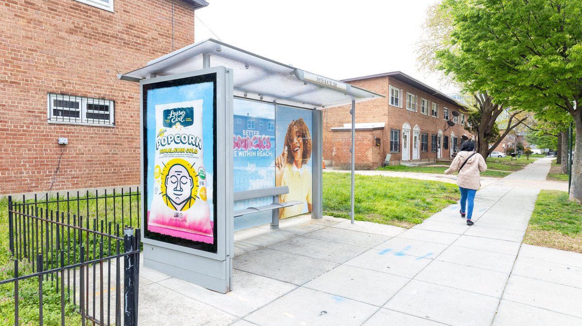 BRappy55's tweet image. @LesserEvilSnack is live in D.C. 
#CPG #OOH