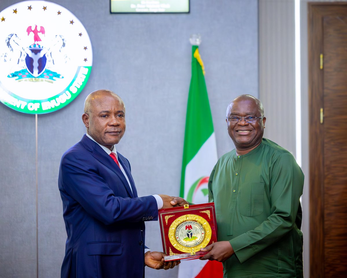 I was delighted to receive the Managing Director of the Nigerian Railway Corporation, Dr Kayode Opeifa, and his team to Enugu as we deepened our conversation on the revitalisation of the Eastern Rail Line.