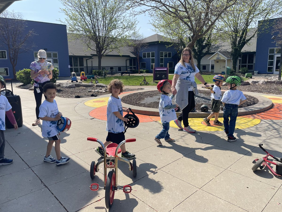 Thankful for the sunshine on our Annual Trike-A-Thon day! Yay!