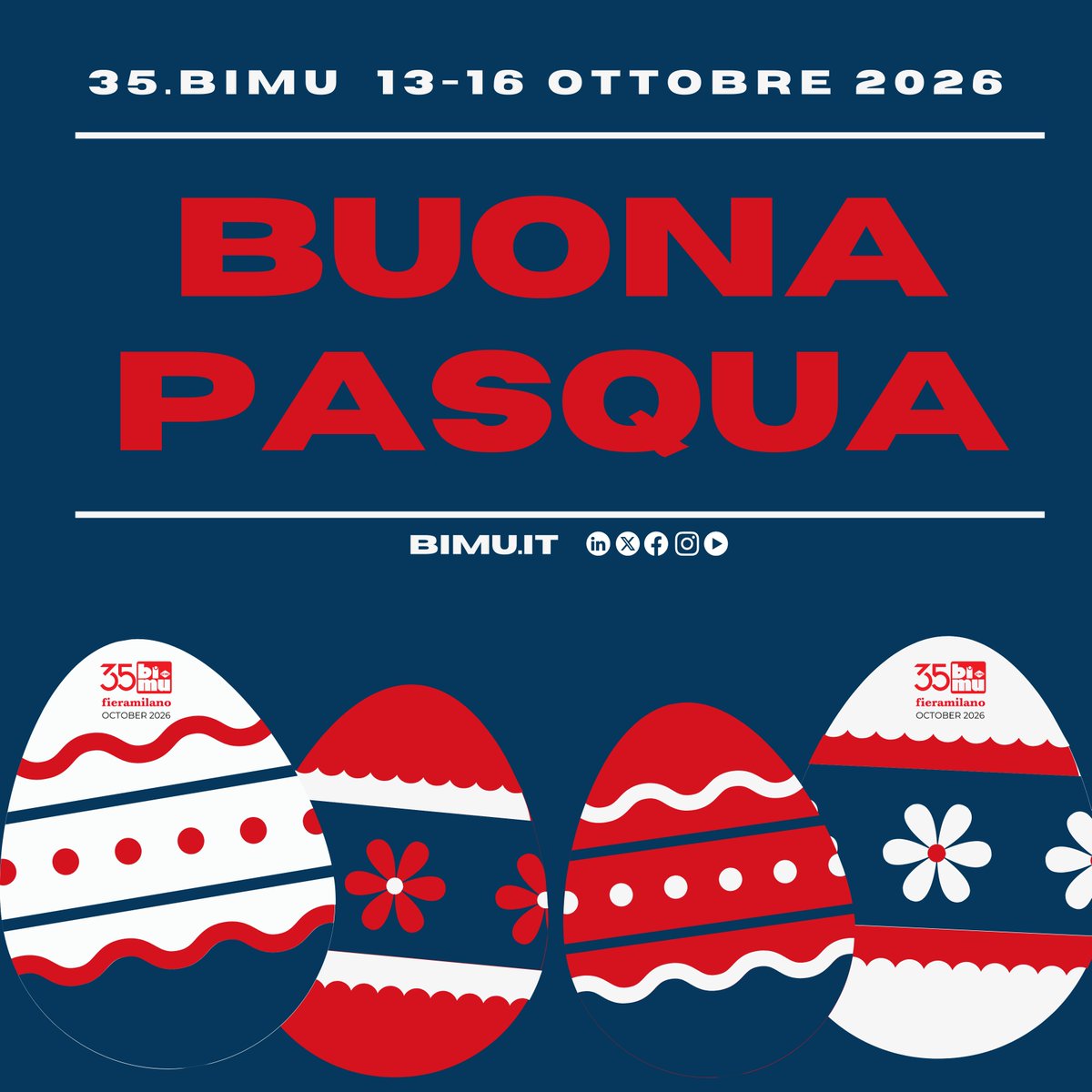 BIMU2026's tweet image. 🕊 Buona Pasqua da #BIMU!