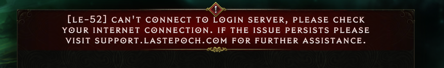 pablolawruk's tweet photo. @LastEpoch can't log in i try all the realms. restart steam https://t.co/1aaFuStSXd