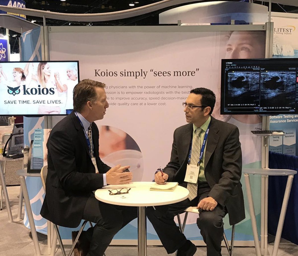 #ThrowbackThursday ⏪ | Koios 2017 vs. Today

Back in 2017, we were already dreaming big — and saying things like:

🔍 “Koios simply sees more”
⏱️ “Save time. Save lives.”
💡 “Koios increases confidence, which reduces stress.”

These photos are from one of our early conferences —