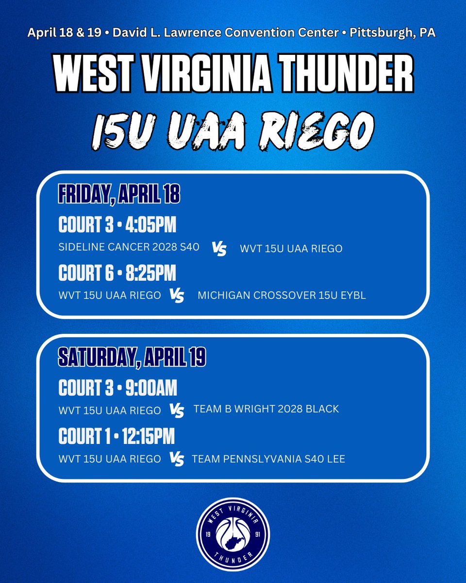 Good luck to our <a href="/UANextGHoops/">Girls UAA</a> squads this weekend! 🔵⚪️