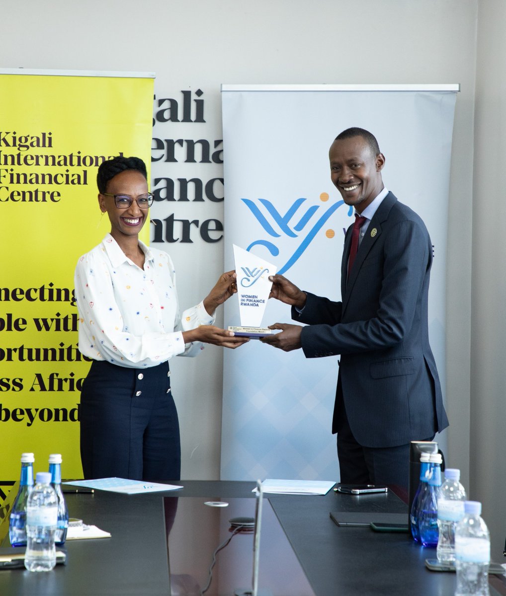 Kigali_IFC's tweet photo. Kigali International Financial Centre and Women in Finance Rwanda Foundation (WIFR) have officially partnered to advance gender equality, diversity and inclusion in working practices. Our CEO @Nbarigye and WIFR Co-Founder @belinda_bwiza signed the membership charter today, launching this important collaboration.

WIFR is a member-led organisation which promotes diversity and gender equality in Rwanda’s financial services sector. 

@Women_FinanceRW aims to provide actionable recommendations and effective policy change to better retain and promote women in the financial services workforce.