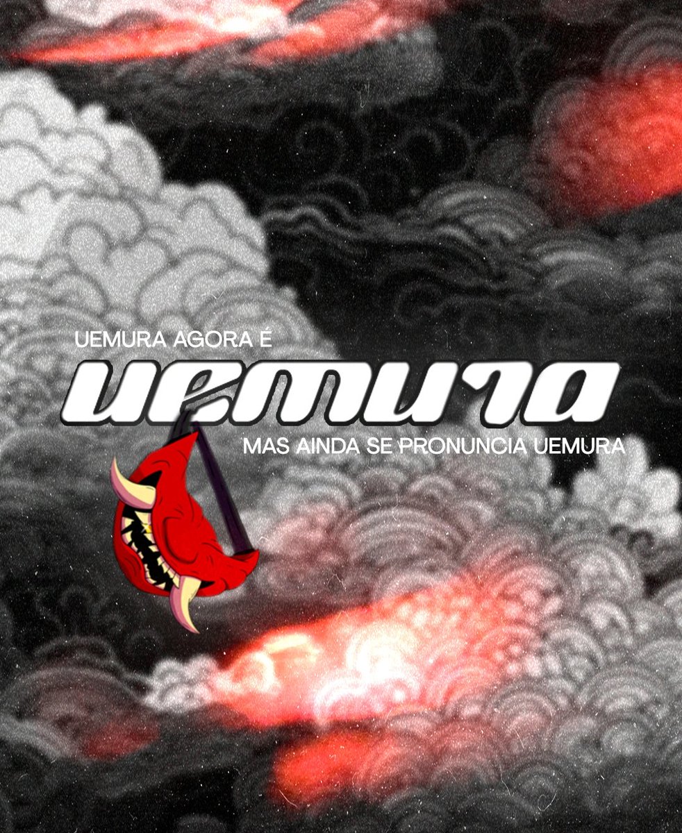 Hoje lá pelas 19h sai presskit novo na rede ao lado 

Trabalho feito pelo <a href="/jounnin_/">RUDE BOY👹</a> padrão de sempre 

Uemura agora é UEMU7A 

🐐