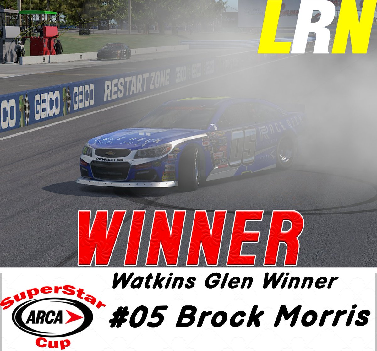 Brock Morris won at Watkins Glen last season, and he wins again this season at the Glen!