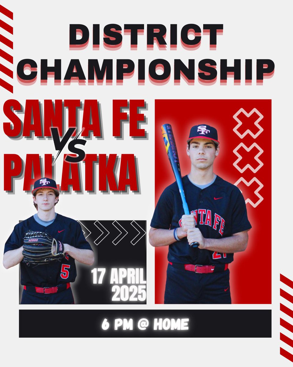 DISTRICT CHAMPIONSHIP!! Win or Go Home! Palatka Wildcats @ Santa Fe Raiders. 6 pm. Great Day to be a Raider!