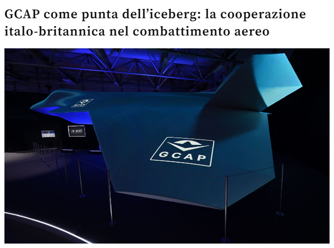Elio Calcagno (@eliocalcagno) on Twitter photo Il <a href="/GlobalCombatAir/">GlobalCombatAir</a> Prog. (#GCAP) è solo la punta dell'iceberg della cooperazione industriale italo-britannica nel campo del combattimento aereo.
Rapporto ITA-UK in questo ambito è stretto e mai interrotto da mezzo secolo: caso quasi unico in Europa ⬇️
iai.it/it/persone/eli… Il <a href="/GlobalCombatAir/">GlobalCombatAir</a> Prog. (#GCAP) è solo la punta dell'iceberg della cooperazione industriale italo-britannica nel campo del combattimento aereo.
Rapporto ITA-UK in questo ambito è stretto e mai interrotto da mezzo secolo: caso quasi unico in Europa ⬇️
iai.it/it/persone/eli…