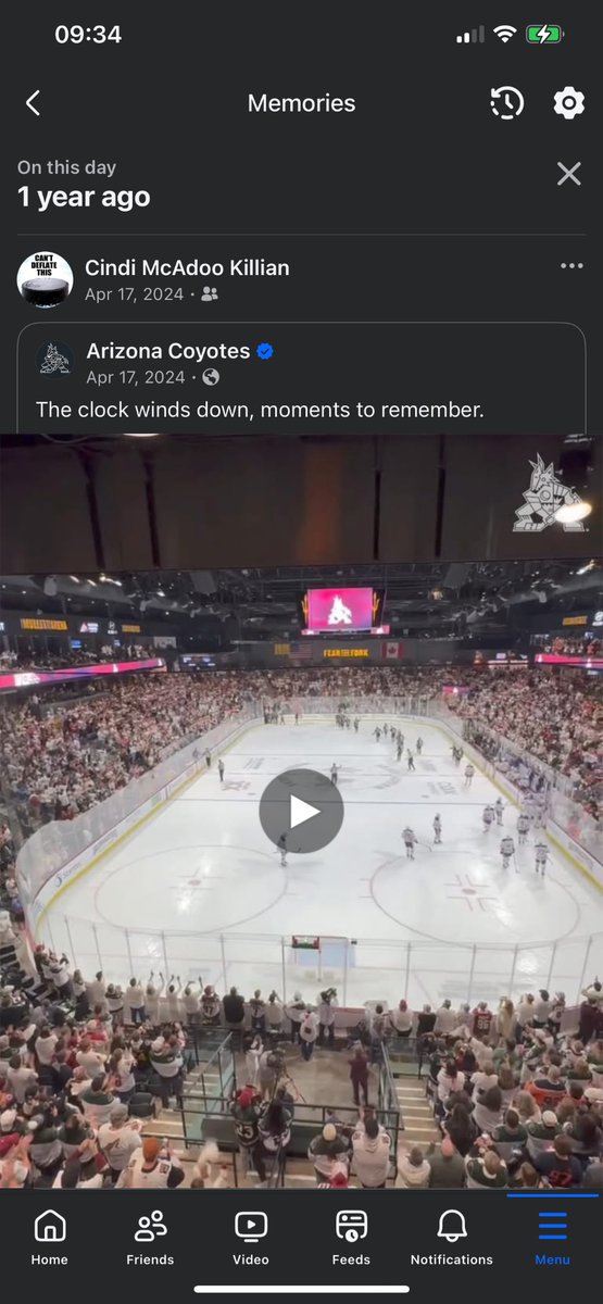 CindiKillian's tweet photo. #OneYearGone #Yotes #OnePack #ArizonaCoyotes 💔 
Also #FUMeruelo https://t.co/jFh72HO5Tq