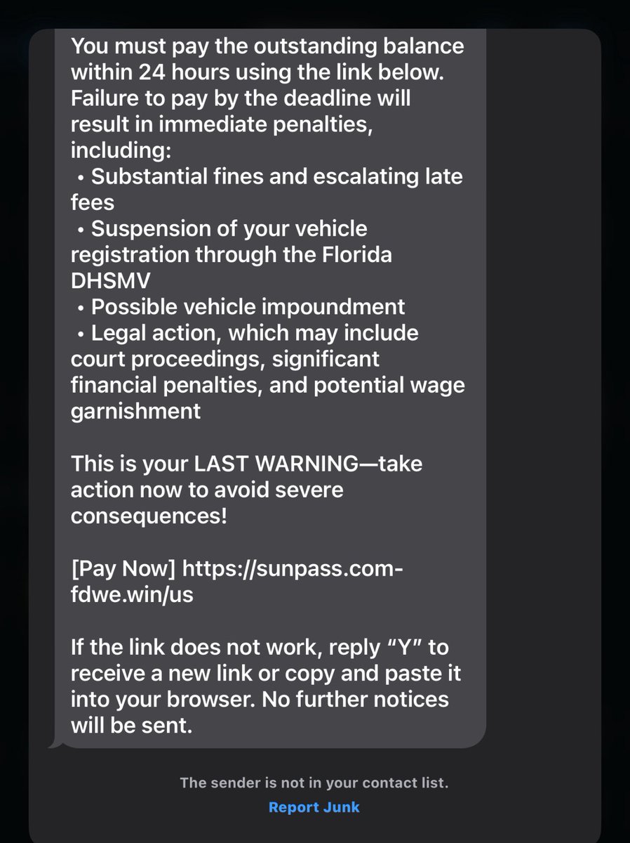 all my friends keep getting these! Was there a SUNPASS data breach?  <a href="/FLHSMV/">FLHSMV</a> <a href="/DOGE/">Department of Government Efficiency</a>