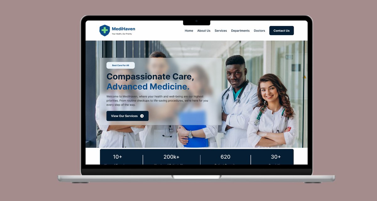 My latest work!
A hospital/healthcare landing page design..
Please take a moment to check it out and share your thoughts.
Here’s the Behance link for the full design: lnkd.in/dqKJpWhd
 
#UIUXDesign #UXDesign #UIDesign #HealthcareDesign #Design #LandingPage #ProductDesign