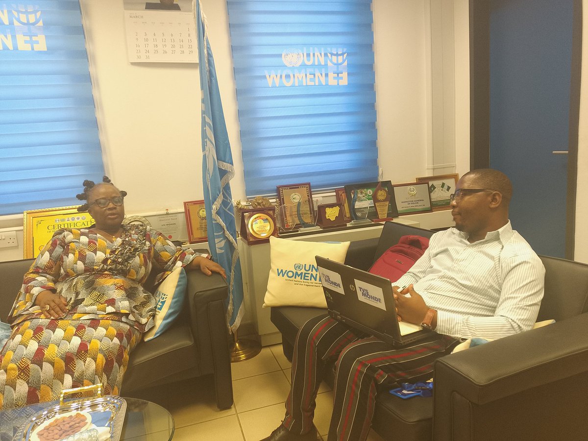 MAISON TV5MONDE NIGERIA (LAGOS-ABUJA) (@mtv5lagos) on Twitter photo It is a pleasure to meet <a href="/BeatriceEyong/">Beatrice Eyong</a> ,the representative of <a href="/UN_Women/">UN Women</a> Nigeria .We exchanged how we can use French to promote women's rights in Nigeria. I have presented the educational resources of <a href="/TV5MONDE/">TV5MONDE</a> to help the staff of UN WOMEN Nigeria to learn French.<a href="/MagLosange/">Magaly Losange</a> . It is a pleasure to meet <a href="/BeatriceEyong/">Beatrice Eyong</a> ,the representative of <a href="/UN_Women/">UN Women</a> Nigeria .We exchanged how we can use French to promote women's rights in Nigeria. I have presented the educational resources of <a href="/TV5MONDE/">TV5MONDE</a> to help the staff of UN WOMEN Nigeria to learn French.<a href="/MagLosange/">Magaly Losange</a> .