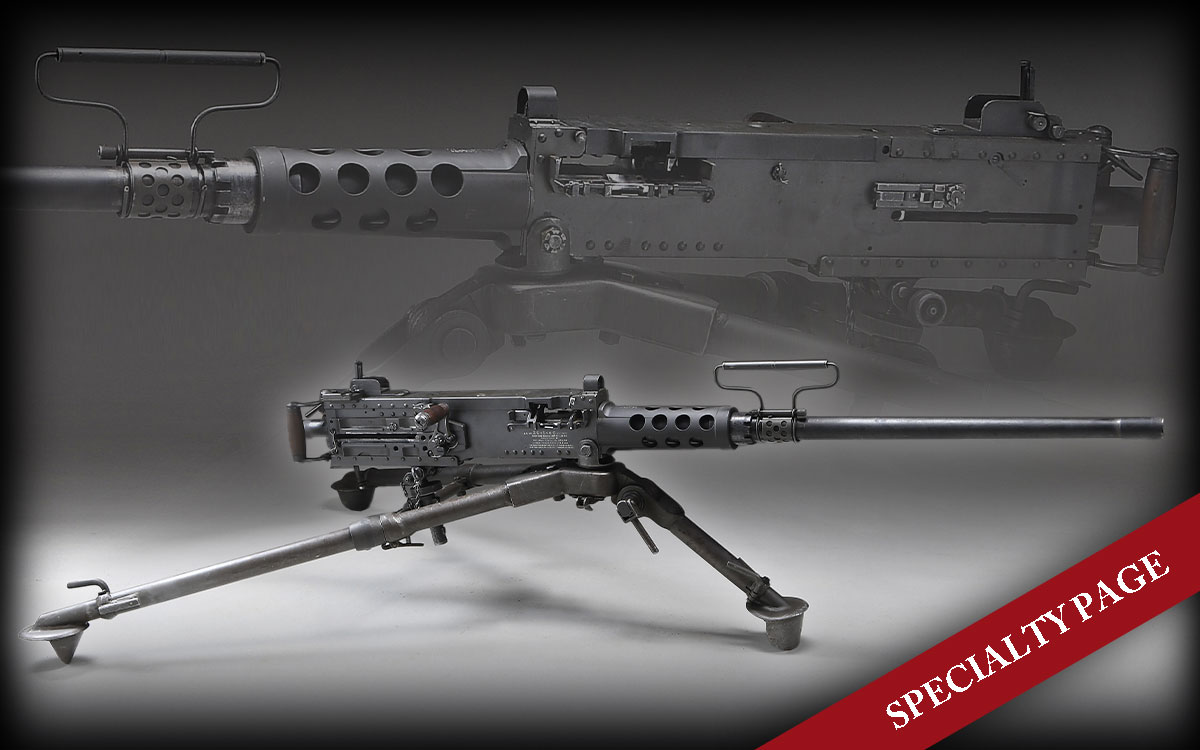 PoulinAuctions's tweet photo. Today's highlight is a Rare, Fully Transferable, Original High Standard M2HB 50 Caliber Machine Gun With Tripod! For this item's full description &amp; additional images, visit https://t.co/BsDwIkv7NZ https://t.co/KM0eRq7b3q
