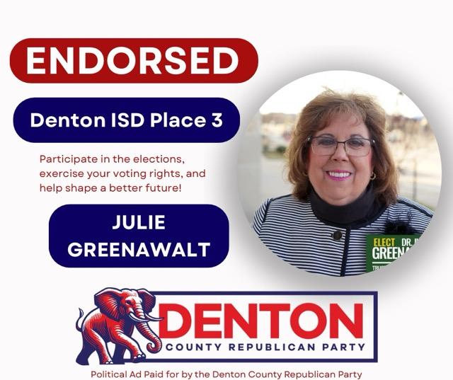 DentonCountyGOP's tweet photo. As your #propertytax statements roll in, remember you want #fiscalconservatives on your local #ISD board! https://t.co/wQXABV3U28