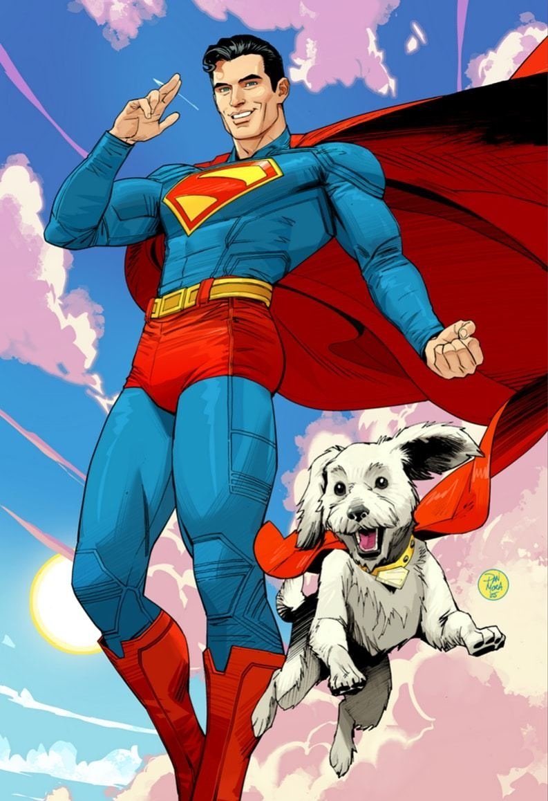 dcuzatanna's tweet photo. #Superman &amp; #Krypto  by Dan Mora https://t.co/modYmwHiGr
