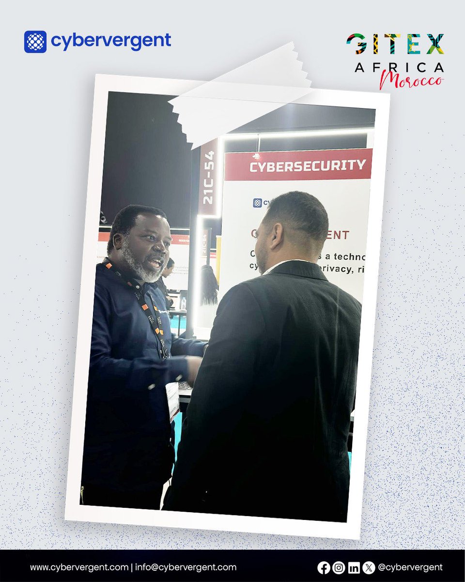cybervergent's tweet image. At @GITEXAfrica, we joined some of the continent’s brightest minds to engage, exchange, and envision what’s next.

GITEX reminds us that the future of technology isn’t built in silos, it’s built in platforms like this. Beyond the networking and tech showcases, it’s about shaping