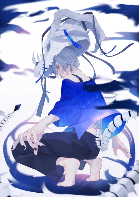 お気に入り創作キャラ【あの"夜"の案内人】#つきみつao案内人シリーズ 