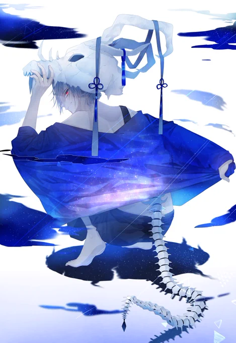 お気に入り創作キャラ【あの"夜"の案内人】#つきみつao案内人シリーズ 