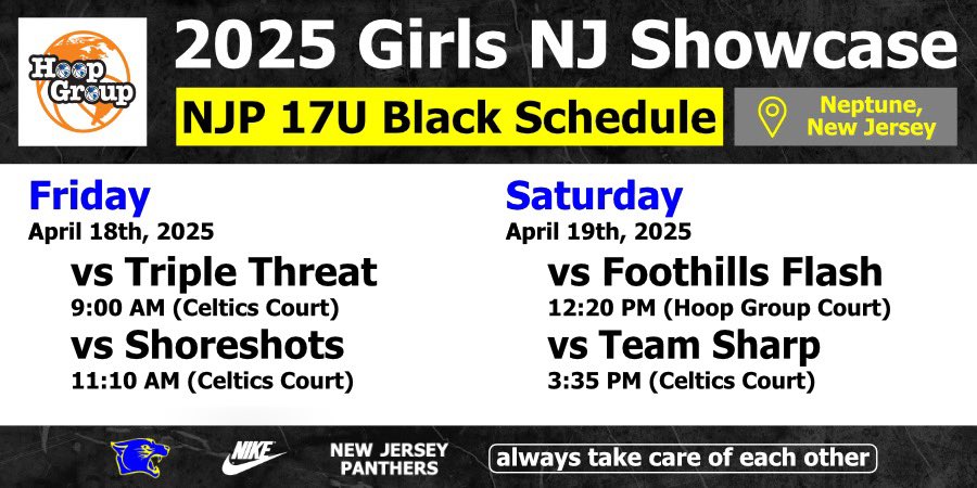Ready to compete this weekend in the Hoop Group Girls NJ Showcase in Neptune, NJ !!! <a href="/nj_panthers/">NJ Panthers</a>