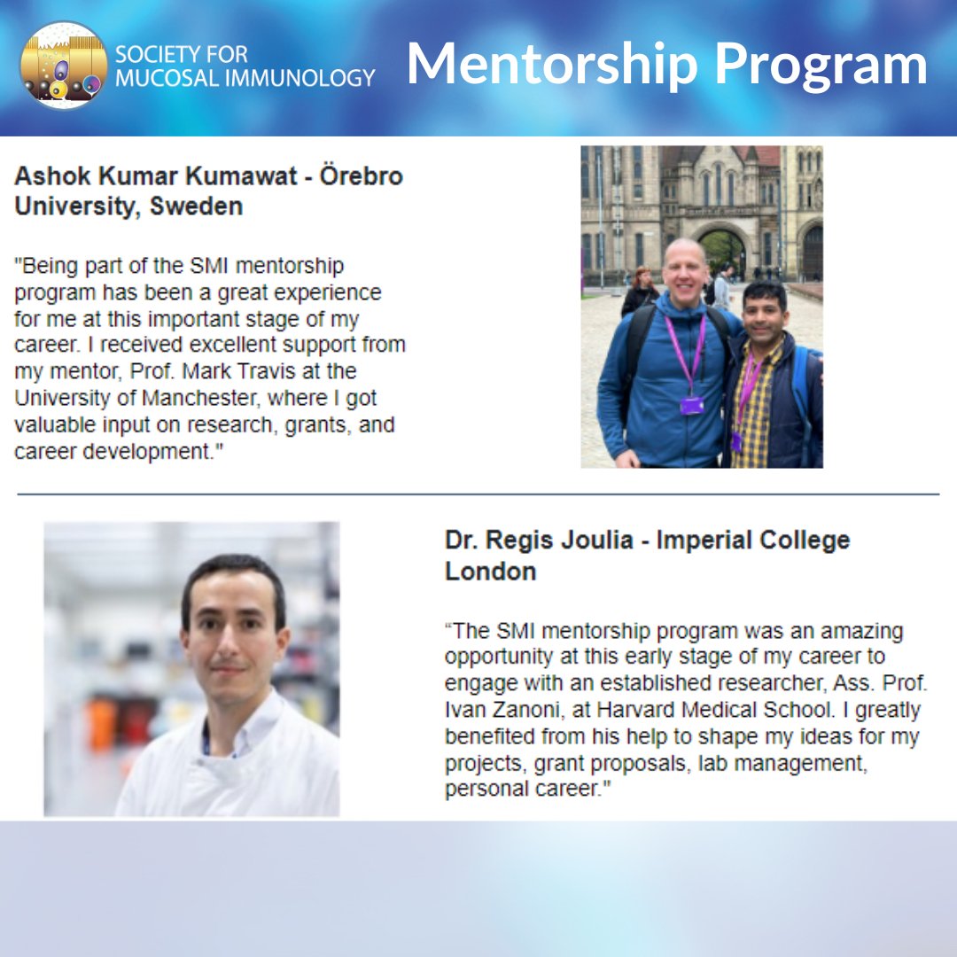 Attention SMI members: Your opportunity to join the SMI Mentorship Program ends in 2 weeks! Invest in your future. Learn more and apply today: socmucimm.org/resources/gran…