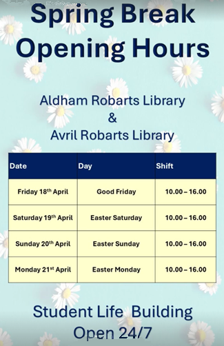 Revised opening hours for the Easter weekend🐰
