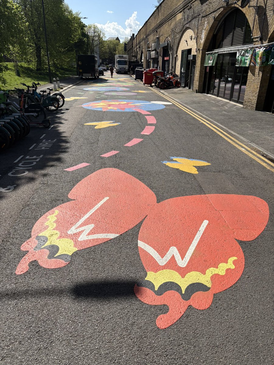 Wonderful new (literal) street art in Goding St. Next to the Pleasure Gardens.
